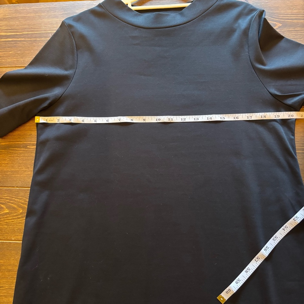 NWOT COS Boxy Mock Neck Dress in Black size Medium - Picture 9 of 9